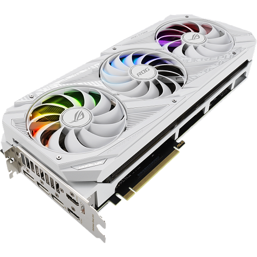 Видеокарта ASUS GeForce RTX 3090 24576Mb, Strix White OC 24G (ROG-Strix-RTX3090-O24G-White) 2xHDMI, 3xDP, Ret