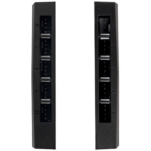 Arctic ACFAN00175A 10 Port PWM Fan Hub with SATA Power, black