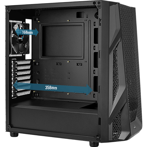 Корпус ATX Miditower AeroCool AirHawk Black