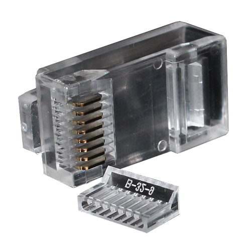 RJ45 коннектор (обжимной) со вставкой