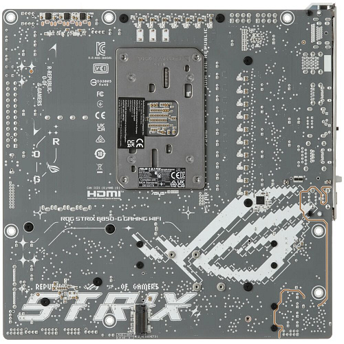 Материнская плата ASUS ROG Strix B850-G Gaming WiFI B850 Socket AM5 4xDDR5, 2xSATA3, RAID, 4xM.2, 1xPCI-E16x, 6xUSB3.2, 2xUSB3.2 Type C, DP, HDMI, WiFi, 2.5Glan, mATX