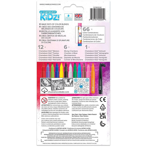 Набор фломастеров-хамелеонов «Blendy pens» (12 шт.) c аэрографом