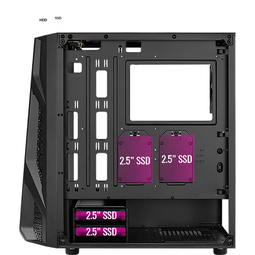 Корпус ATX Miditower AeroCool AirHawk Black
