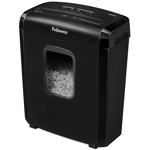 Уничтожитель бумаг Fellowes PowerShred 6M (секр.P-4)/фрагменты/6лист./13лтр./скрепки/скобы/пл.карты