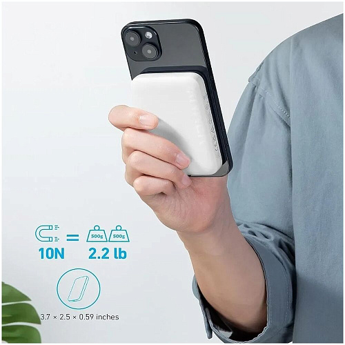 Внешний аккумулятор Anker 321 Mag-Go A1616 5000mAh White