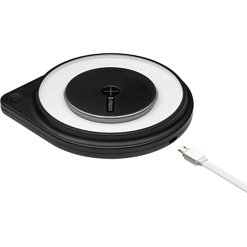 Беспроводная зарядная панель Deppa Fast Charger (24008), Black