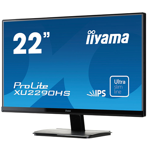 Монитор 22" Iiyama ProLite XU2290HS-B1 IPS LED 1920x1080 5ms VGA DVI HDMI