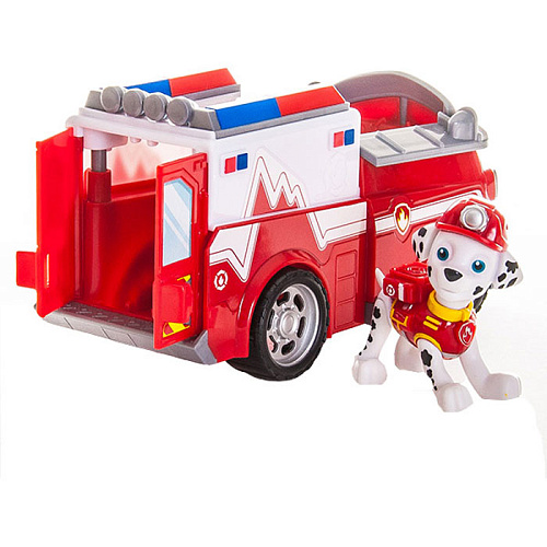 Spin Master Nickelodeon Paw Patrol Машинка спасателя и щенок Маршалл (служба спасения) 16601