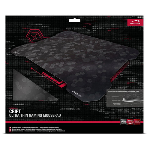 Коврик для мыши SpeedLink Cript Ultra Thin Gaming Mousepad, black