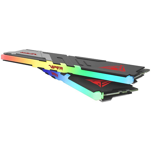 Модуль памяти DIMM 32Gb 2х16Gb DDR5 PC59200 7400MHz Patriot Memory Venom RGB Black (PVVR532G740C36K)