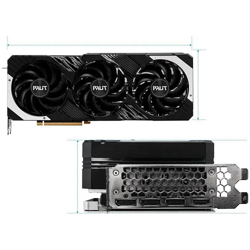 Видеокарта Palit GeForce RTX 4070 Ti Super 16384Mb, GamingPro 16G (NED47TS019T2-1043A) 1xHDMI, 3xDP, Ret