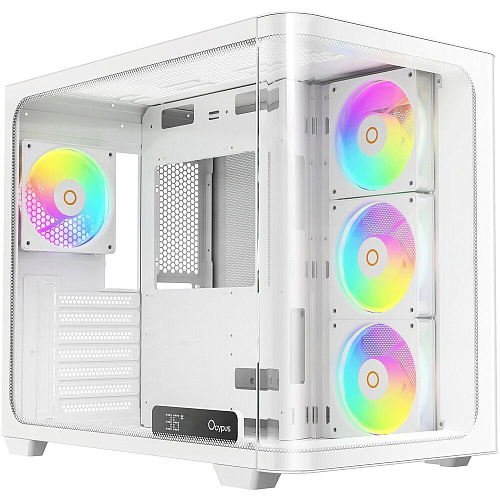 Корпус ATX Miditower Ocypus Iota C70 WH Curve ARGB Digital White