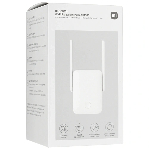 Усилитель сигнала Xiaomi Wi-Fi Range Extender AX1500 RU DVB4515GL