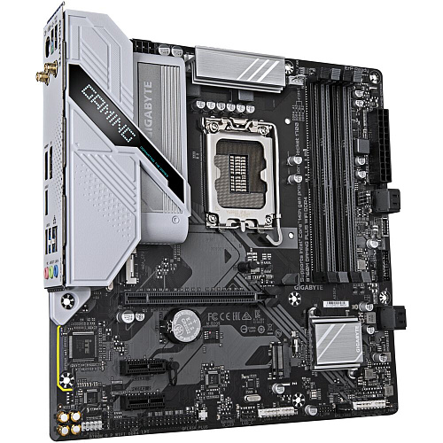 Материнская плата Gigabyte B760M Gaming Plus WiFi DDR4 B760 Socket-1700 4xDDR4, 4xSATA3, RAID, 2xM.2, 1xPCI-E16x, 3xUSB3.2, DP, HDMI, WiFi, Glan, mATX