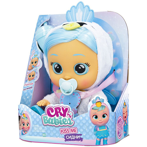 Кукла IMC Toys Crybabies Кукла Сидни Kiss Me интерактивная плачущая 40890