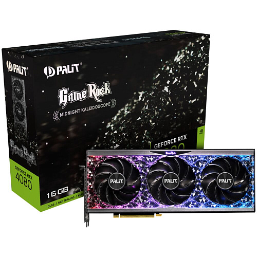 Видеокарта Palit GeForce RTX 4080 16384Mb, GameRock 16 Gb (NED4080019T2-1030G) 1xHDMI, 3xDP, Ret