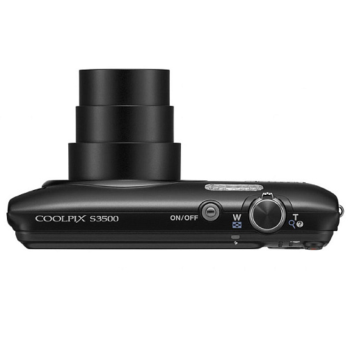 Компактная фотокамера Nikon Coolpix S3500 black (20.1Mpx, 7x zoom, 2.6"LCD)