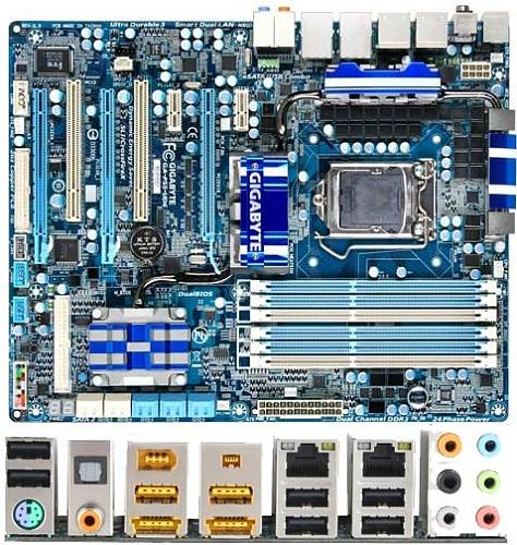 Материнская плата Gigabyte GA-P55-UD6-C Soc-1156, iP55, 6xDDR3, 3xPCI-E, 2xGLan Raid ATX