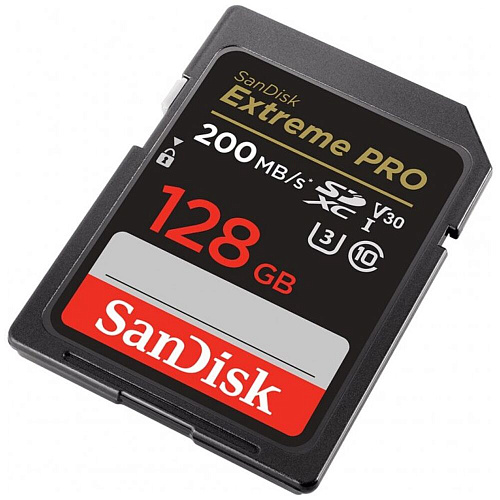 Карта памяти SecureDigital 128Gb SanDisk Extreme Pro SDXC Class 10 V30 U3 (SDSDXXD-128G-GN4IN)