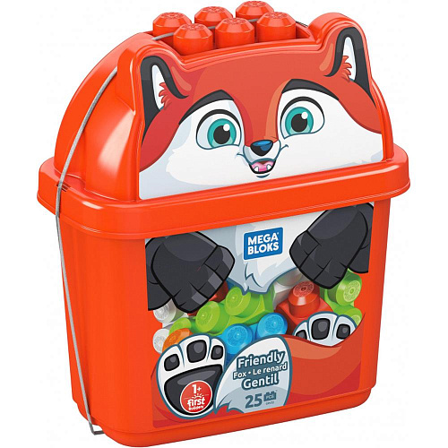 Mattel Mega Bloks Тематический конструктор "Животные" GCT46 Лиса