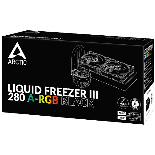 Система водяного охлаждения Arctic Cooling Liquid Freezer III 280 ARGB Black ACFRE00143A S1700/1851, AM4/AM5 УЦЕНКА