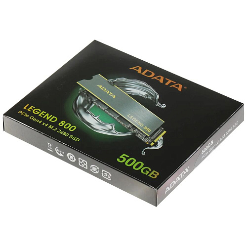 Внутренний SSD-накопитель 500Gb A-Data Legend 800 ALEG-800-500GCS M.2 2280 PCIe NVMe 4.0 x4