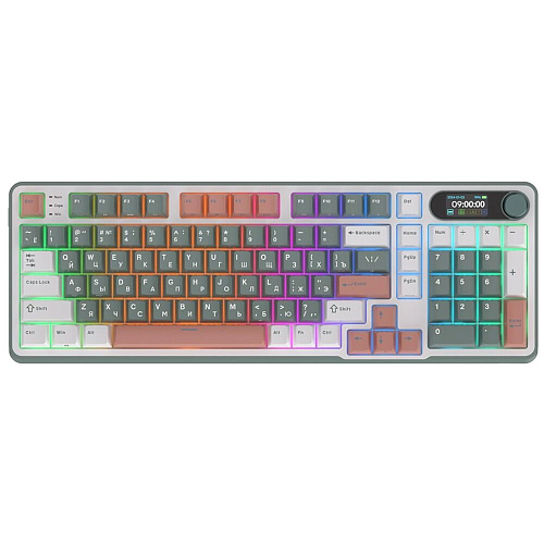 Клавиатура беспроводная Royal Kludge RK-S98 Wireless (RK Brown Switch) RGB (русская раскладка) Camping