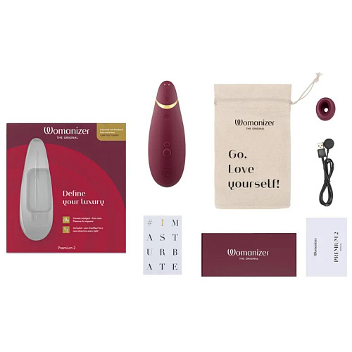 Стимулятор клитора Womanizer Womanizer Premium 2, Bordeaux