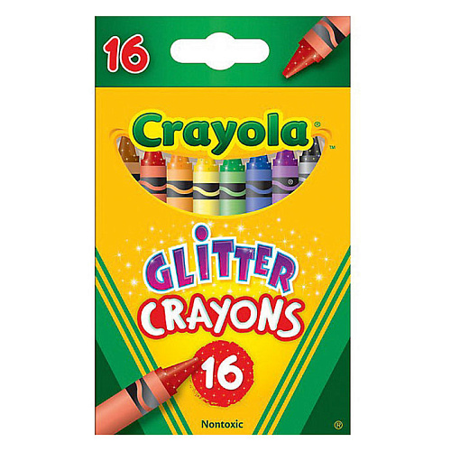 Восковые мелки Crayola с блестками 16 шт. 52-3716