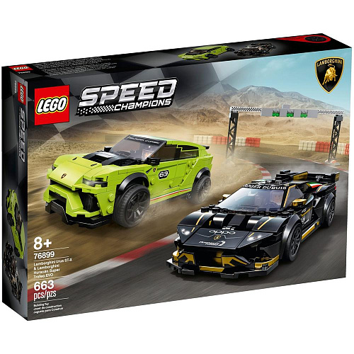 LEGO Speed Champions Lamborghini Urus ST-X & Lamborghini Huracán Super Trofeo EVO 76899