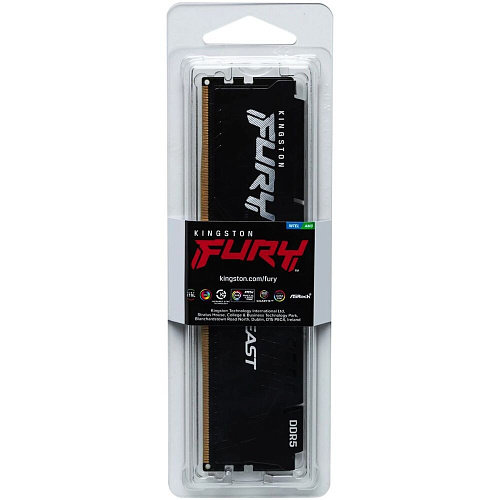 Модуль памяти DIMM 64Gb DDR5 PC44800 5600MHz Kingston Fury Beast XMP Black (KF556C36BBE-64)