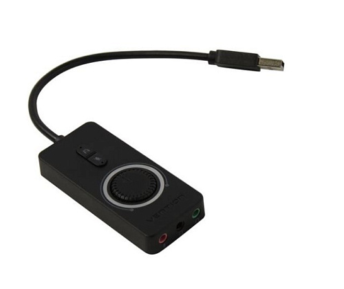 Звуковая карта Vention CDRBB USB c регулятором громкости