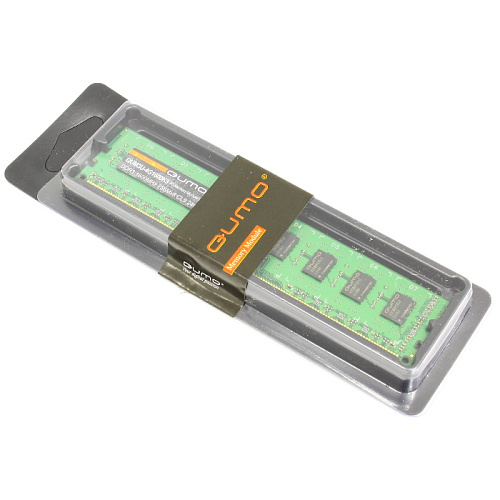 Модуль памяти DIMM 4Gb DDR3 PC12800 1600MHz Qumo (QUM3U-4G1600K9R)
