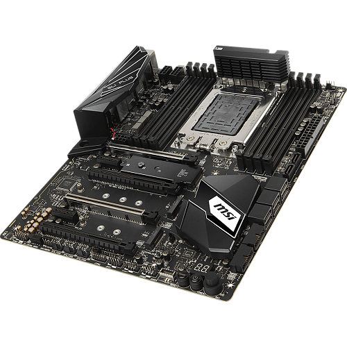 Материнская плата MSI X399 SLI Plus X399 Socket sTR4 8xDDR4, 8xSATA3, RAID, 3xM.2, 4xPCI-E16x, 8xUSB3.1, 1xUSB3.1, Type C, 802.11ac, Glan, ATX Ret