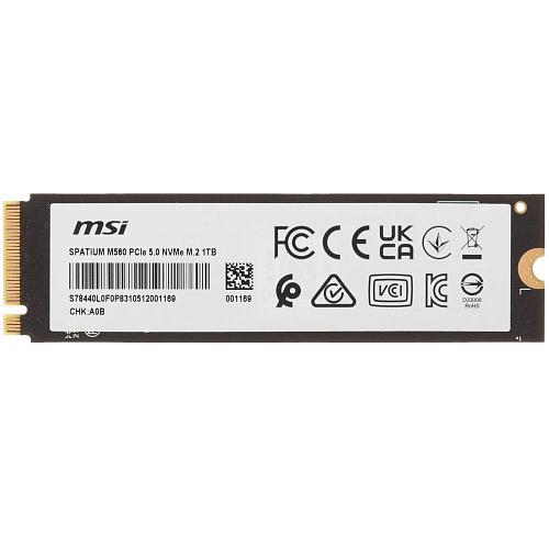 Внутренний SSD-накопитель 1000Gb MSI Spatium M560 S78-440L0F0-P83 M.2 2280 PCIe NVMe 5.0 x4