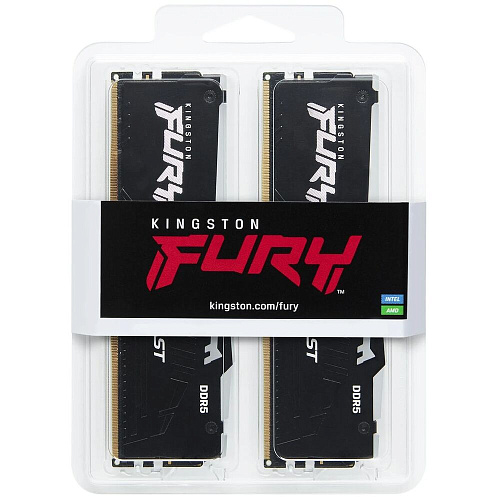 Модуль памяти DIMM 32Gb 2х16Gb DDR5 PC44800 5600MHz Kingston Fury Beast RGB Black EXPO (KF556C36BBEAK2-32)