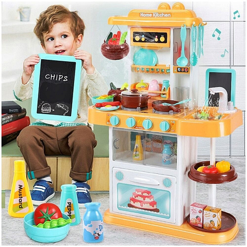 Junfa Toys Кухня с аксессуарами, со световыми и звуковыми эффектами, 43 пр 889-163