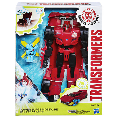 Hasbro Transformers B7067 Трансформеры Роботы под прикрытием: Заряженные Герои Сайдсвайп