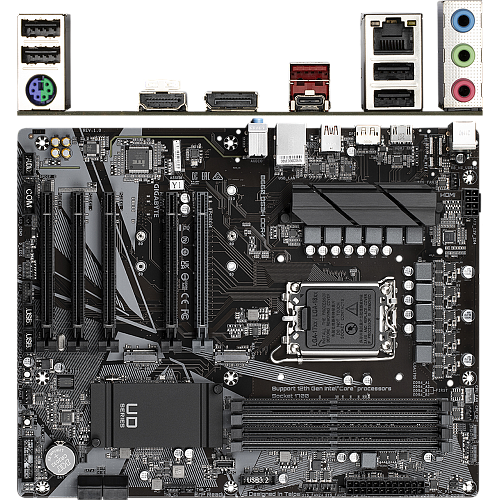 Материнская плата Gigabyte B660 DS3H DDR4 B660 Socket-1700 4xDDR4, 4xSATA3, RAID, 2xM.2, 5xPCI-E16x, 1xUSB3.2, 1xUSB3.2 Type C, DP, HDMI, Glan, ATX