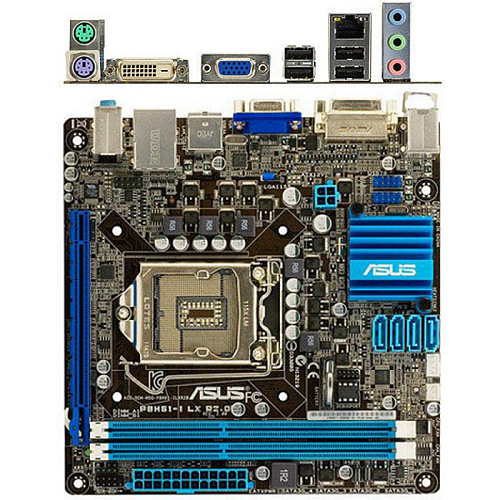 Материнская плата ASUS P8H61-I LX R2.0 Socket-1155, H61, 2xDDR3, 1xPCI-E16x, D-Sub, DVI, GLan Mini-ITX, Ret