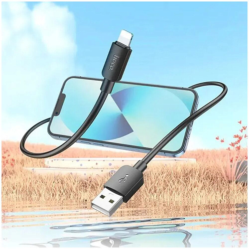 Кабель USB-A - Lightning 1m Hoco X96 Hyper iP черный