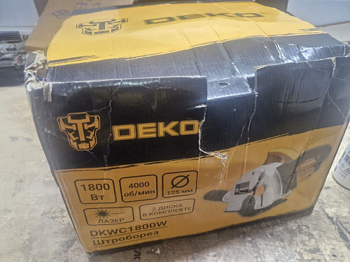 Штроборез Deko DKWC1800W, 125 мм, 1800 Вт, лазерный указатель 083-1098 УЦЕНКА