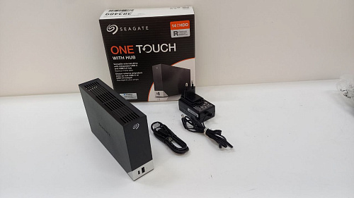 Внешний жесткий диск 3.5" 14Tb Seagate One Touch Hub  (STLC14000400) Type-C. Черный УЦЕНКА