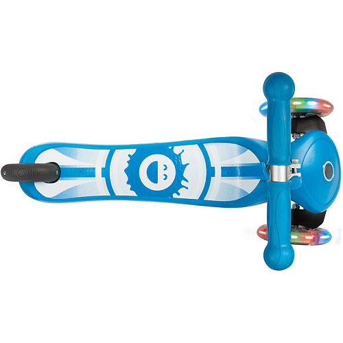 Самокат Globber Primo Fantasy с 3 светящимися колесами (Smiling Sky Blue)