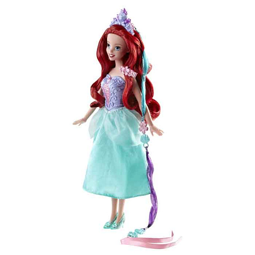 Кукла Mattel Принцессы Disney Модные прически с аксессуарами Белль BDJ48