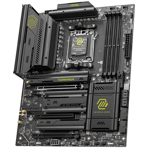 Материнская плата MSI MAG X870E Tomahawk WiFi Socket-AM5 AMD X870E 4xDDR5, 4xSATA3, RAID, 4xM.2, 3xPCI-E16x, 5xUSB3.2, 3xUSB3.2 Type C, HDMI, WiFi, 5Glan, ATX Ret