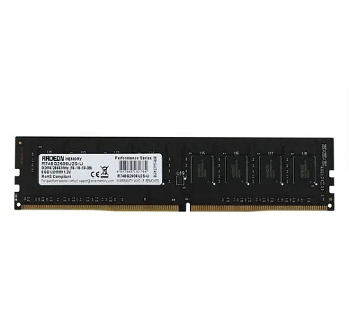 Модуль памяти DIMM 8Gb DDR4 PC21300 2666MHz AMD (R748G2606U2S-UO)