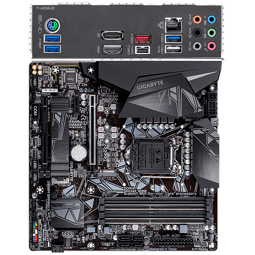 Материнская плата Gigabyte Z490M Gaming X Z490 Socket-1200 4xDDR4, 6xSATA3, RAID, 1xM.2, 2xPCI-E16x, 5xUSB3.2, 1xUSB3.2 Type C, HDMI, DP, Glan, mATX
