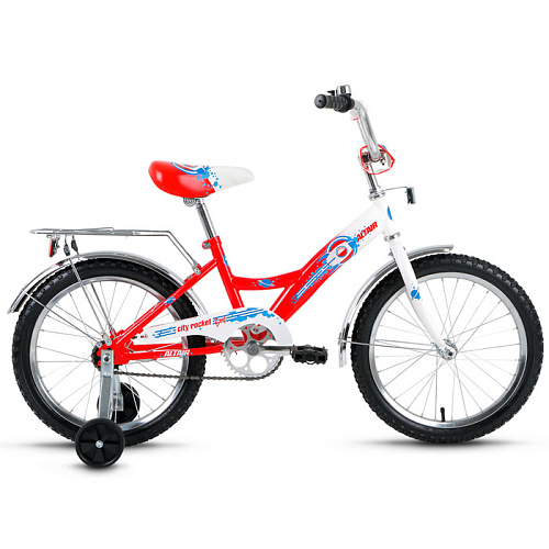 Двухколесный велосипед ALTAIR CITY BOY 18 (18" 1 ск.) белый/красный