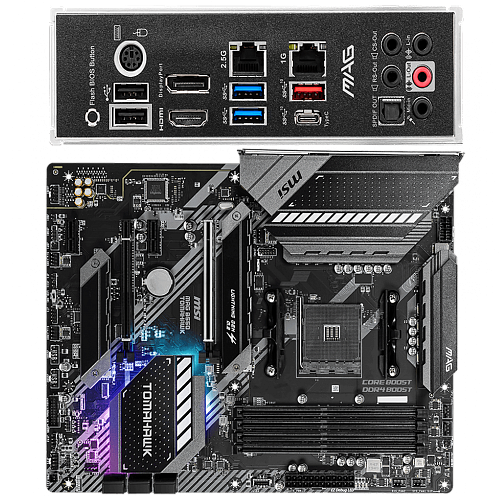 Материнская плата MSI MAG B550 Tomahawk B550 Socket AM4 4xDDR4, 6xSATA3, RAID, 2xM.2, 2xPCI-E16x, 3xUSB3.2, 1xUSB3.2 Type C, DP, HDMI, Glan, ATX